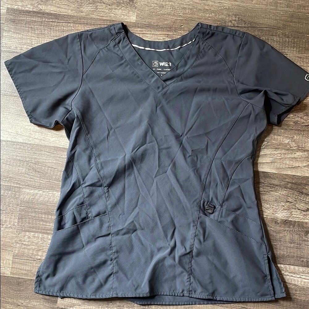 WonderWink Gray Scrub Top